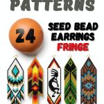 Brick Stitch Earrings Patterns Book 8 CraftyKids Print Replica Guide-0