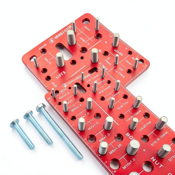 Thread Checker JoblikeBrez CNC Machined Red Thread Gauge 30 Sizes-5