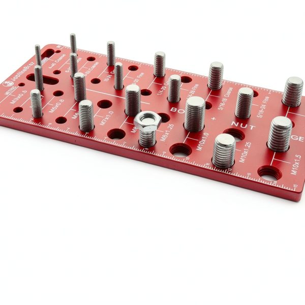 Thread Checker JoblikeBrez CNC Machined Red Thread Gauge 30 Sizes-3