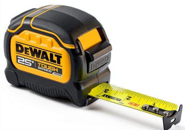 DEWALT 7.6m Black Yellow Tape Measure with Magnet and Slide Lock-1
