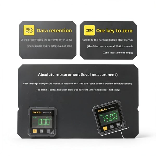 Angle Gauge SSKFHGI Magnetic Base 4×90° LED with USB Rechargeable-6
