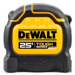 DEWALT 7.6m Black Yellow Tape Measure with Magnet and Slide Lock-0