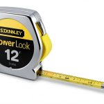STANLEY 33-312 Yellow 12ft Metal Tape Measure with Slide Lock-0