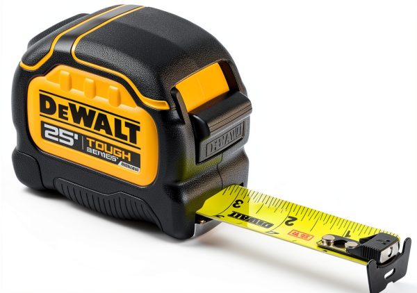 DEWALT 7.6m Black Yellow Tape Measure with Magnet and Slide Lock-4
