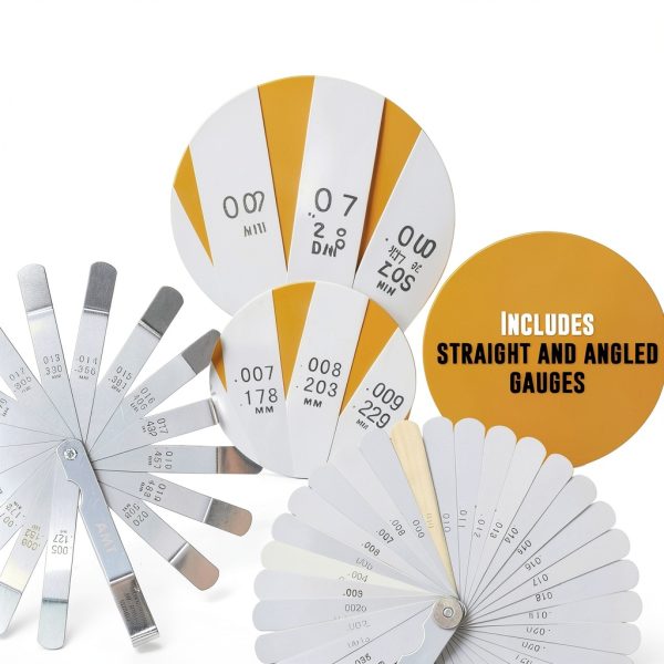 Feeler Gauge Set American Mutt Tools 32 Blade Metric Inch Kit-2