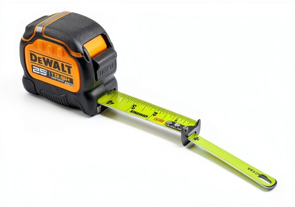 DEWALT 7.6m Black Yellow Tape Measure with Magnet and Slide Lock-5
