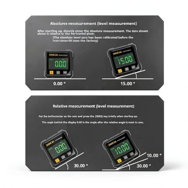 Angle Gauge SSKFHGI Magnetic Base 4×90° LED with USB Rechargeable-1