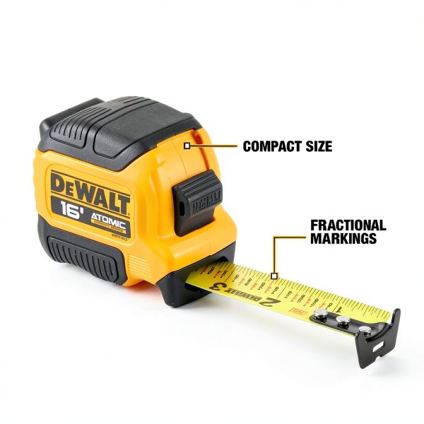 DEWALT Tape Measure DWHT38116S 16 ft Yellow/Black with Finger Brake-2