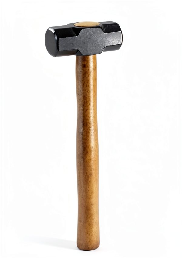 HARFINGTON 2pcs Engineers Hammer 2 Lb Powerful Strike Double Flat Face Sledge Forging Hammer with Comfortable Grip for Home Improvement General Repair Woodworking, Black Yellow-1